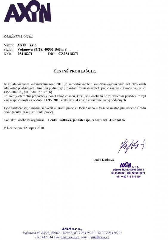 čestné prohlášení II./IV 2010